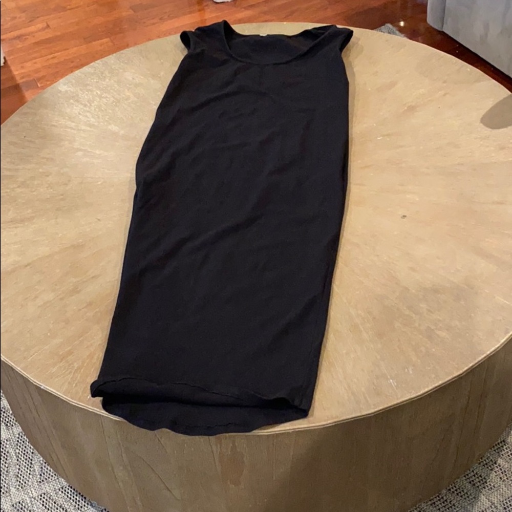 Black maternity maxi dress